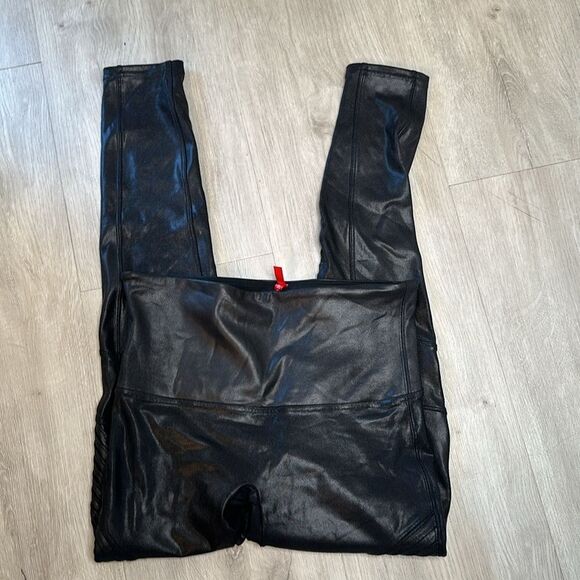 Spanx Faux Leather Moto Leggings size XL - Picture 8 of 12